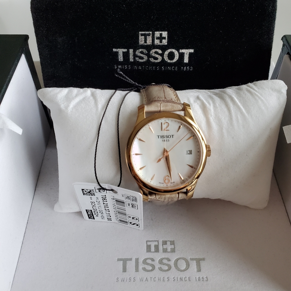 Tissot Ladies "Tradition" Watch in Mother of Pearl